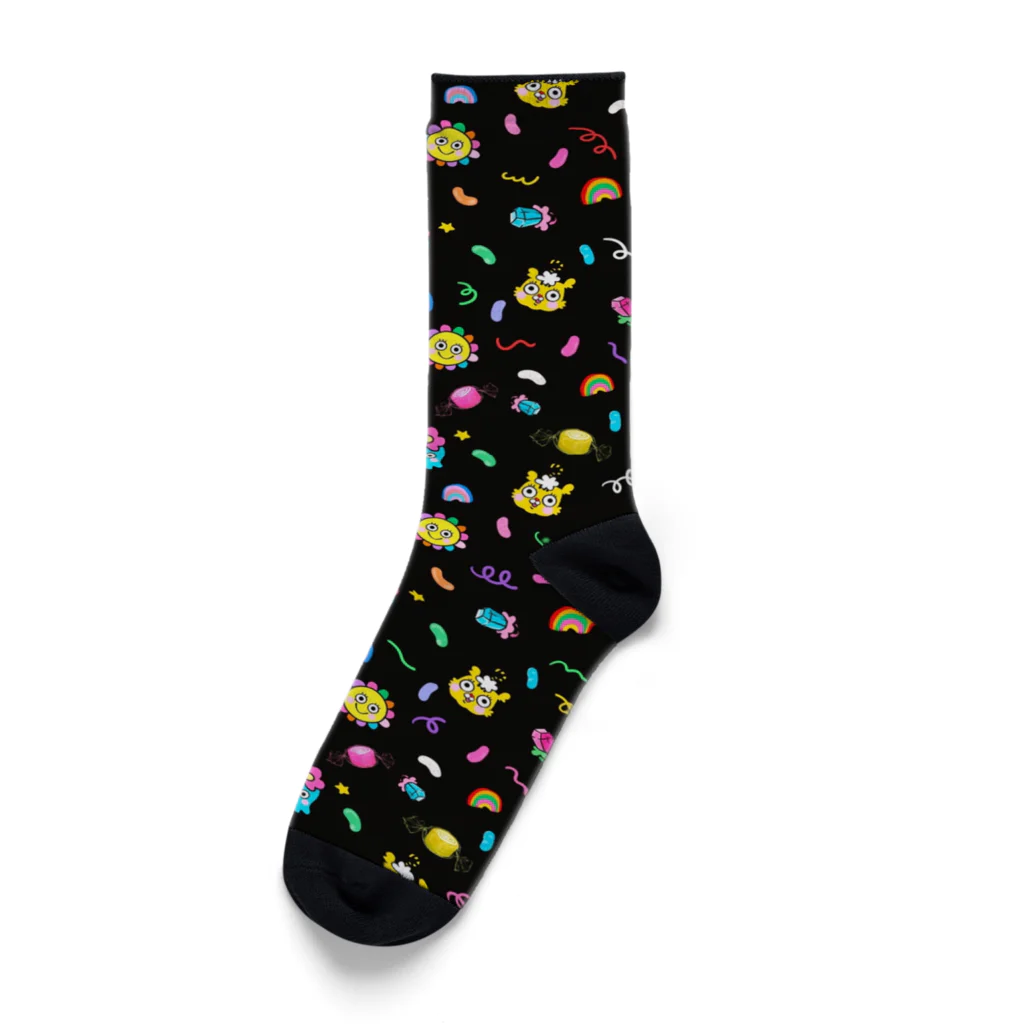 🌈スーパーラッキィ🌈のポップサイケデリカくつ下 Socks