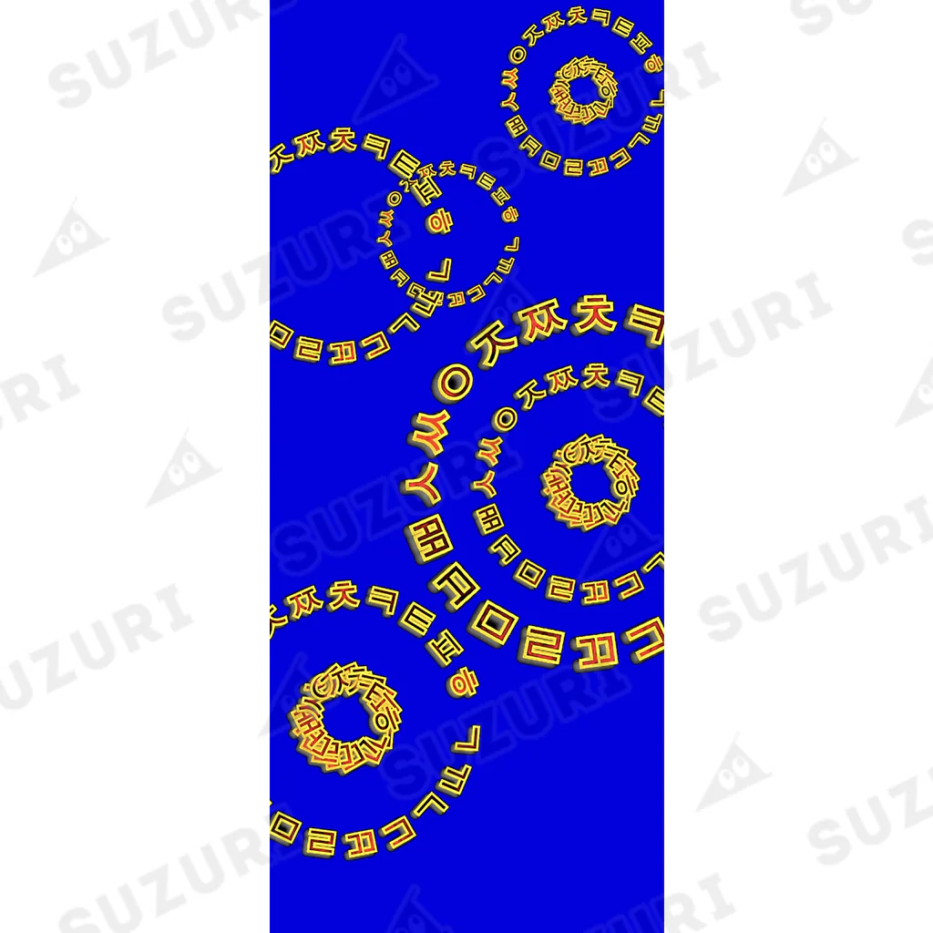 LalaHangeulの파란색(青色) ~はんぐるぐるぐるシリーズ~ Socks