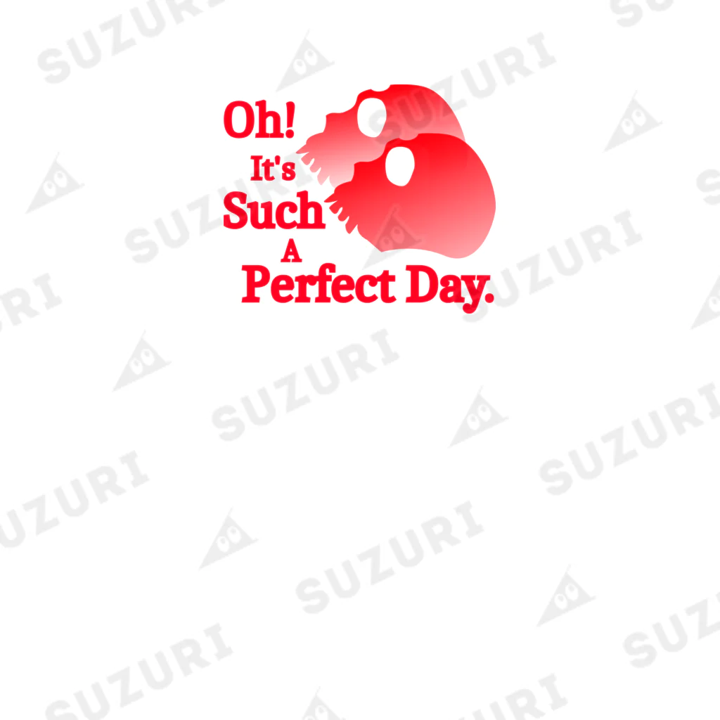 『Nothing Is Real』-- IN SUZURIのOh! It's Such A Perfectday.（赤） Socks