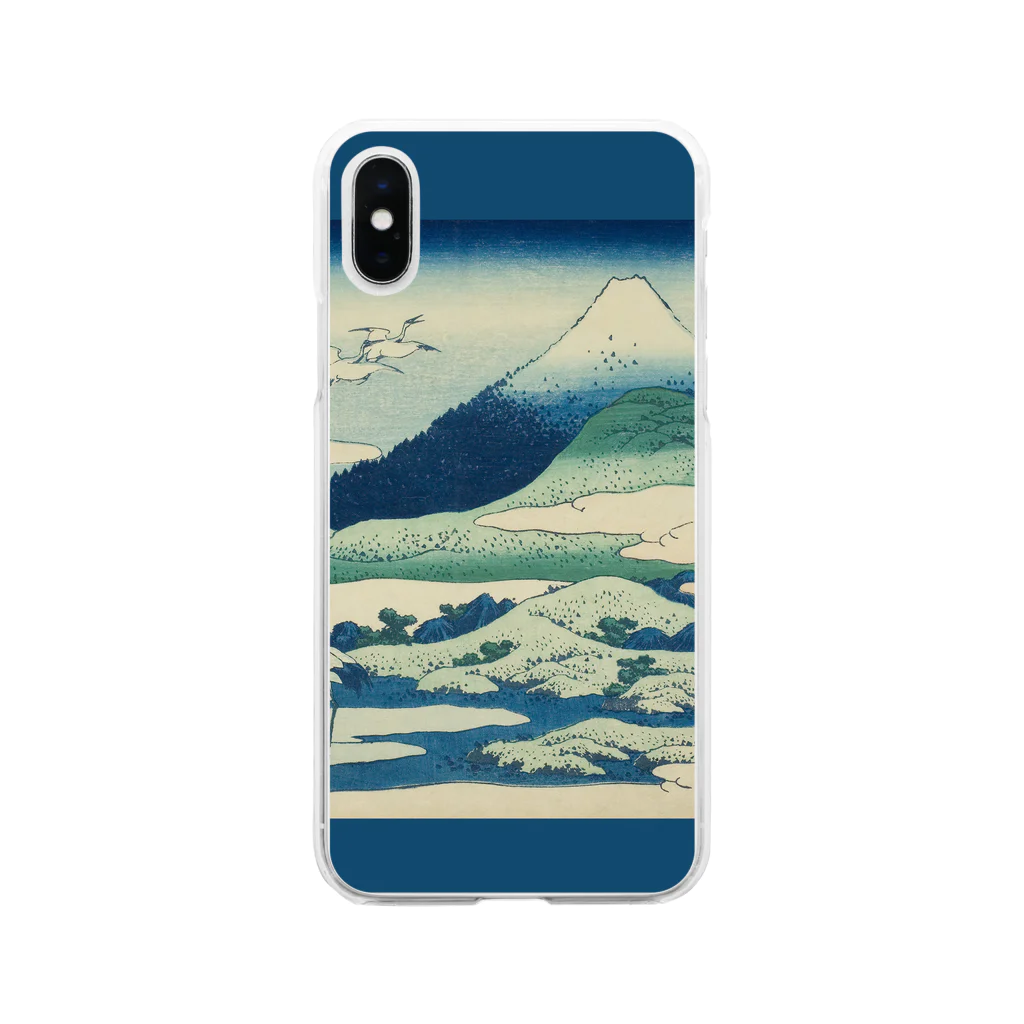 SONOTENI-ARTの003-013　葛飾北斎　『富嶽三十六景　相州梅澤左』　クリア　スマホケース　iPhone XS/X専用デザイン　CC2 Soft Clear Smartphone Case