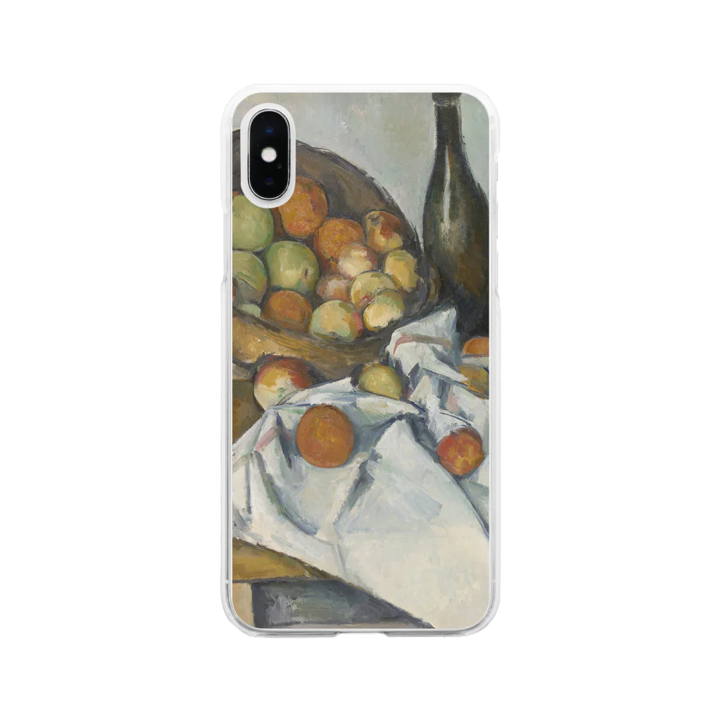 SONOTENI-ARTの017-005　ポール・セザンヌ　『りんごの籠』　クリア　スマホケース　iPhone XS/X専用デザイン　CC2 Soft Clear Smartphone Case
