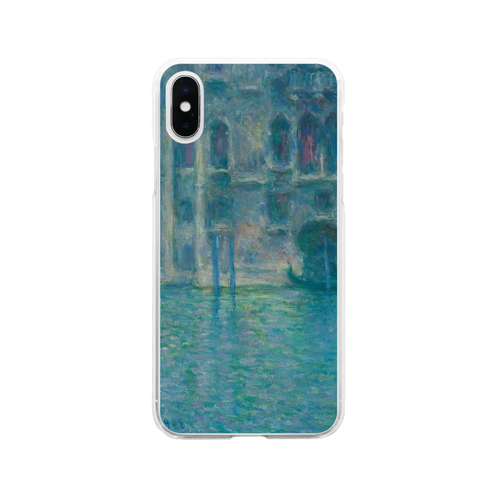 SONOTENI-ARTの004-035　クロード・モネ　『Palazzo da Mula, Venice』　クリア　スマホケース　iPhone XS/X専用デザイン　CC2 Soft Clear Smartphone Case