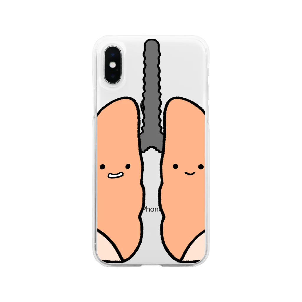 もつやのフワ Soft Clear Smartphone Case
