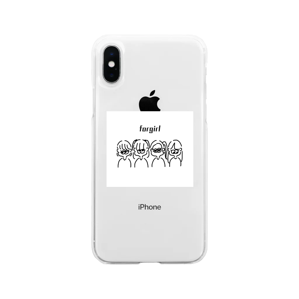 Simpleの4girl Soft Clear Smartphone Case