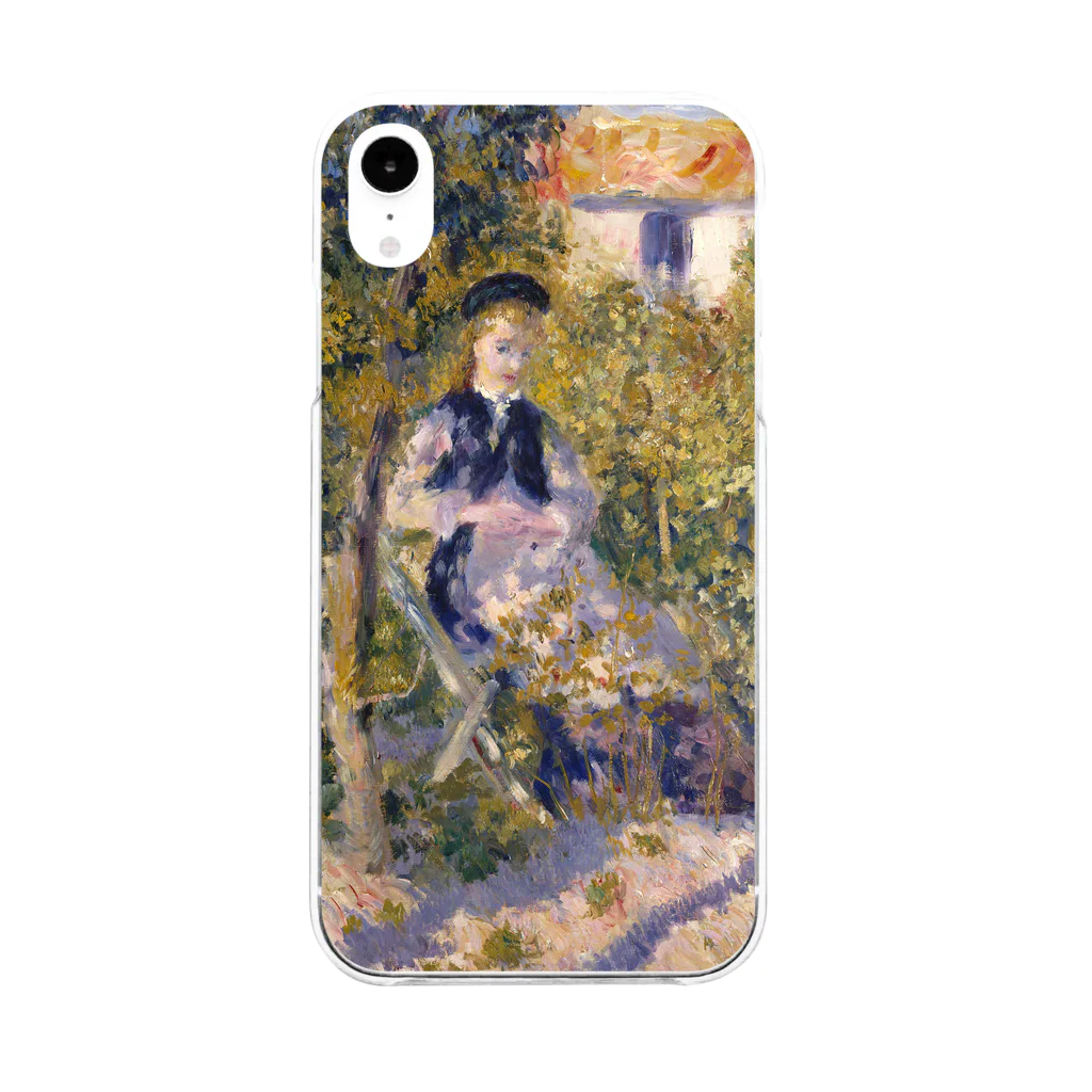 SONOTENI-ARTの016-007　ルノワール　『庭のニニ (ニニ・ロペス)』　クリア　スマホケース　iPhone XR専用デザイン　CC3 Soft Clear Smartphone Case