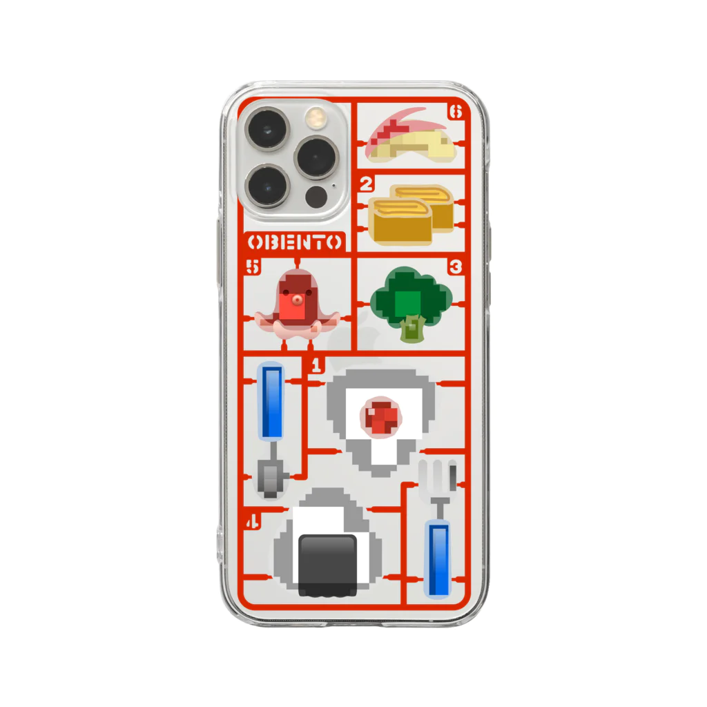 いちごちゃんのOBENTO(glitch) Soft Clear Smartphone Case