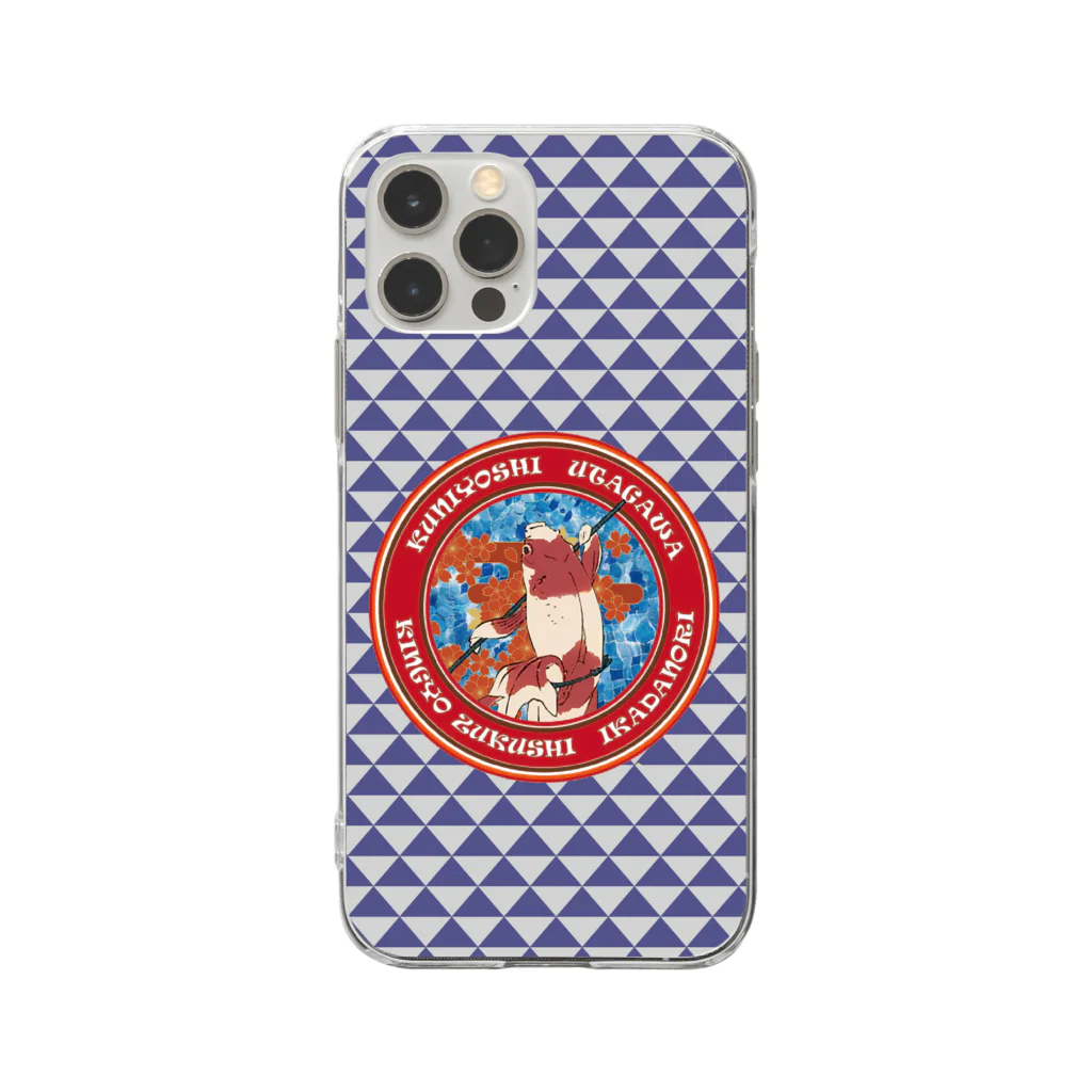 Rigelの金魚づくし いかだのり Soft Clear Smartphone Case