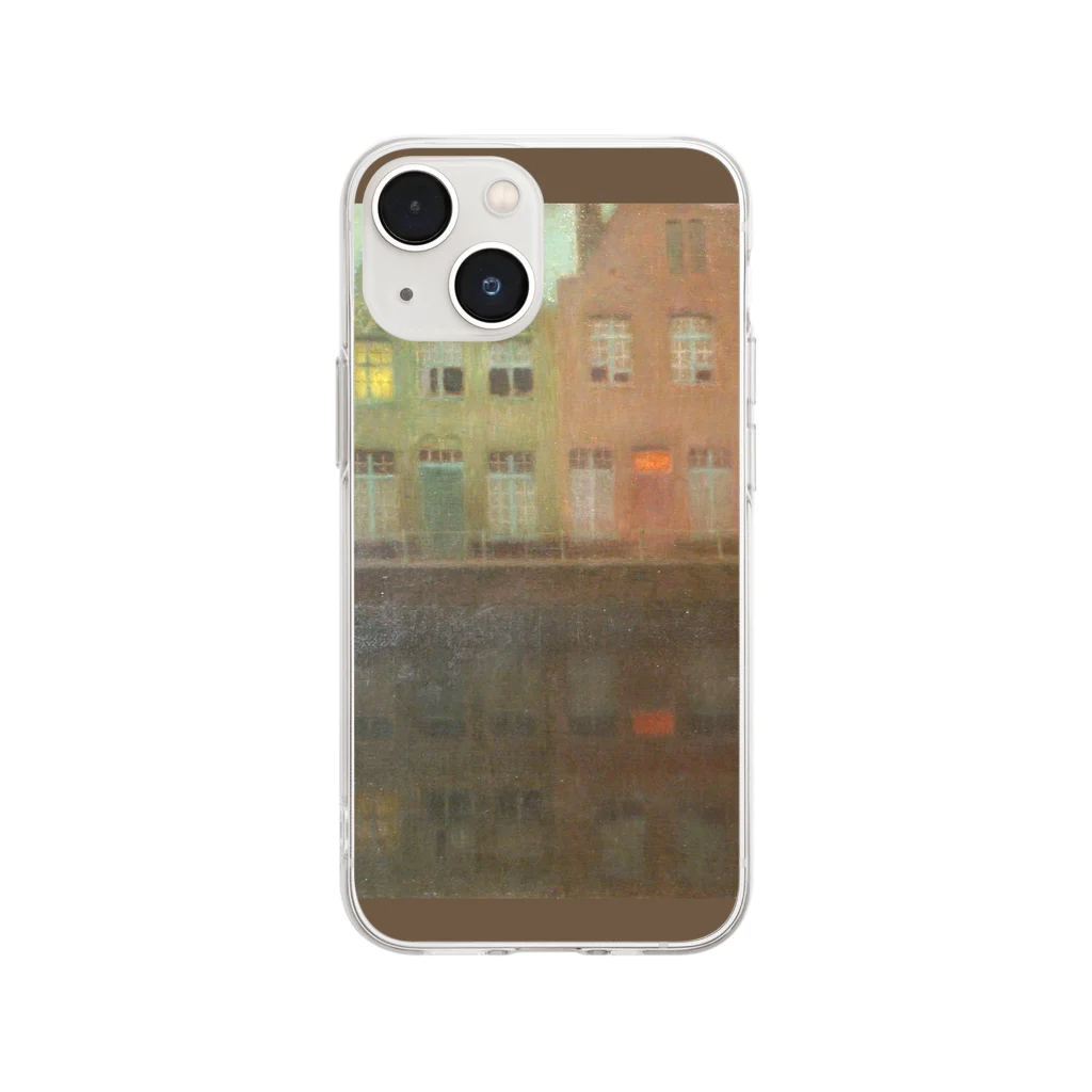 SONOTENI-ARTの020-002　アンリ・ル・シダネル　『岸壁』　クリア　スマホケース　iPhone 13mini/12mini/11Pro専用デザイン　CC4 Soft Clear Smartphone Case