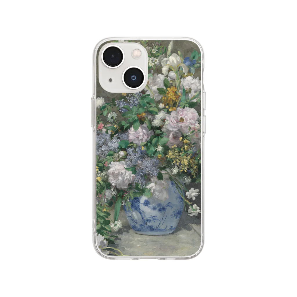SONOTENI-ARTの016-001　ルノワール　『春の花束』　クリア　スマホケース　iPhone 13mini/12mini/11Pro専用デザイン　CC4 Soft Clear Smartphone Case