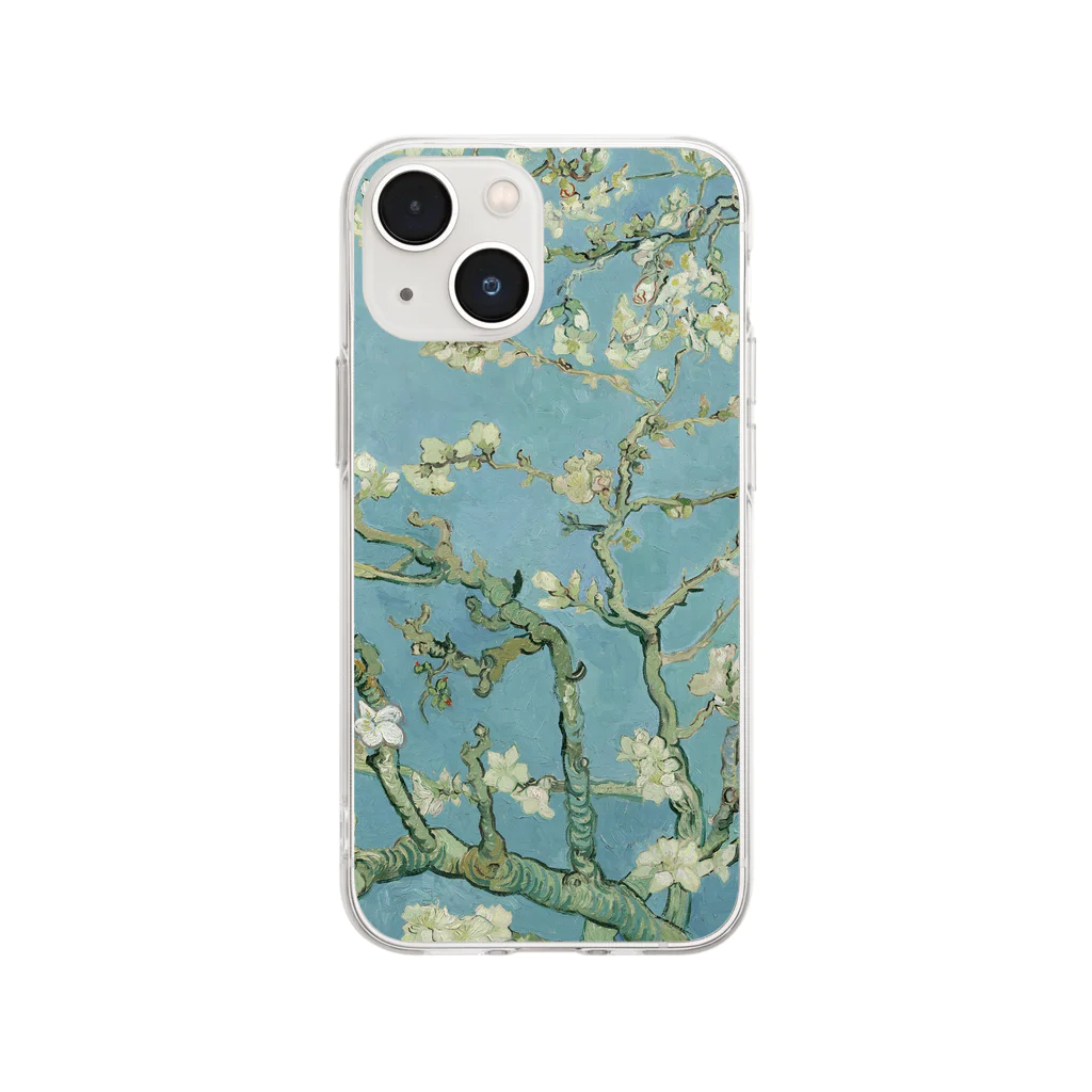 SONOTENI-ARTの005-005　ゴッホ　『花咲くアーモンドの木の枝』　クリア　スマホケース　iPhone 13mini/12mini/11Pro専用デザイン　CC4 Soft Clear Smartphone Case