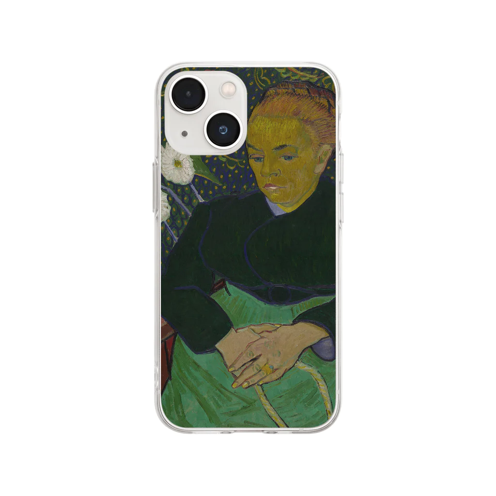 SONOTENI-ARTの005-022　ゴッホ　『ゆりかごを揺らすマダム・ルーラン』　クリア　スマホケース　iPhone 13mini/12mini/11Pro専用デザイン　CC4 Soft Clear Smartphone Case