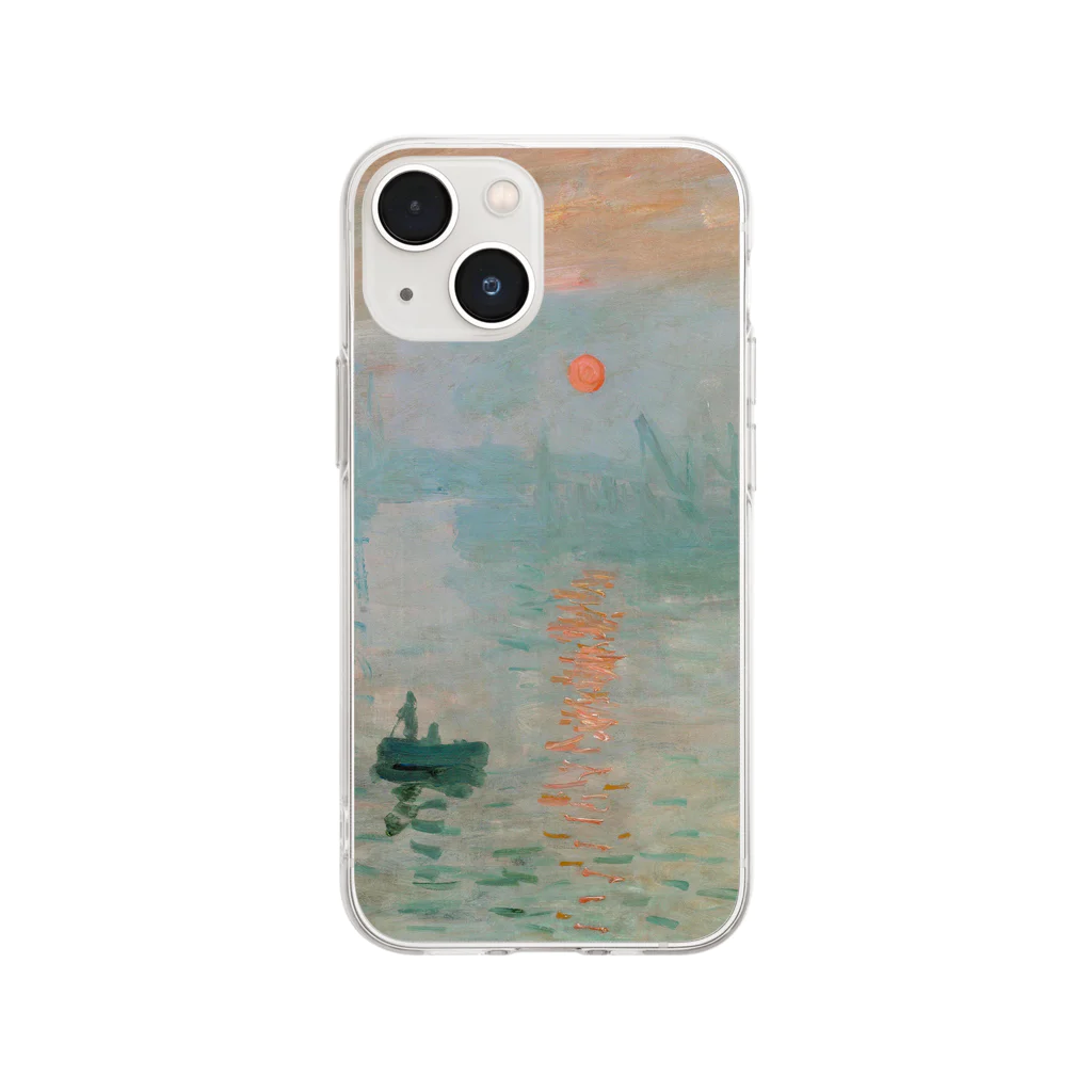 SONOTENI-ARTの004-004　クロード・モネ　『印象・日の出』　クリア　スマホケース　iPhone 13mini/12mini/11Pro専用デザイン　CC4 Soft Clear Smartphone Case