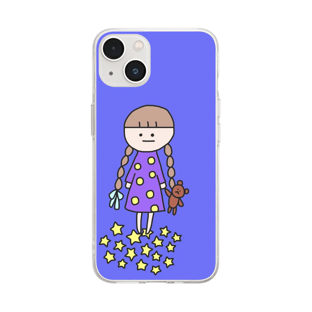 クリオネ。のおやすみなさい。 Soft Clear Smartphone Case