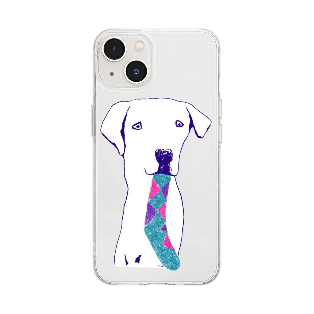NIKORASU GOのラブラドール（Tシャツ・パーカー・グッズ・ETC） Soft Clear Smartphone Case