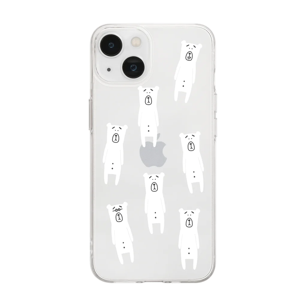 N's  work..のくまおさんスマホケース Soft Clear Smartphone Case