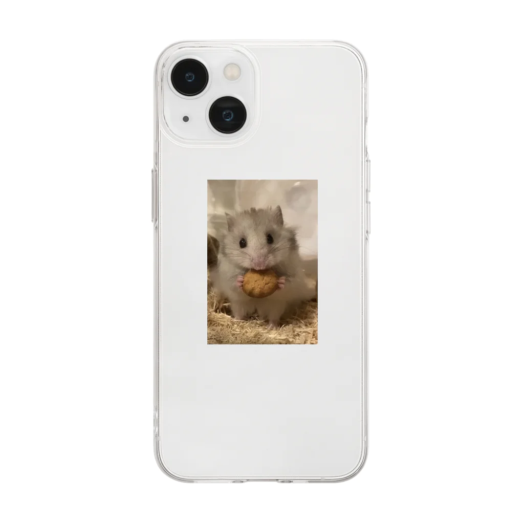 ハムのたけしのロングヘアーハムスターのたけし Soft Clear Smartphone Case