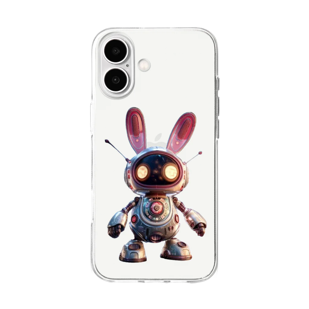 宇宙うさぎの宇宙うさぎ　ソフトクリアスマホケース Soft Clear Smartphone Case