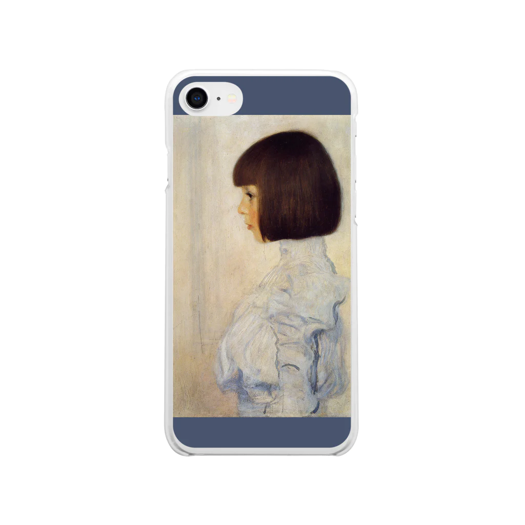 SONOTENI-ARTの001-004　グスタフ・クリムト　『ヘレーネ・クリムトの肖像』　クリア　スマホケース　iPhone SE(2,3)/8/7/6s/6専用デザイン　CC1 Soft Clear Smartphone Case