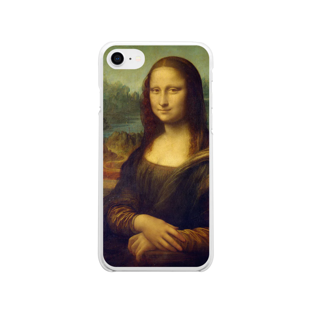 SONOTENI-ARTの018-001　レオナルド・ダ・ヴィンチ　『モナ・リザ』　クリア　スマホケース　iPhone SE(2,3)/8/7/6s/6専用デザイン　CC1 Soft Clear Smartphone Case