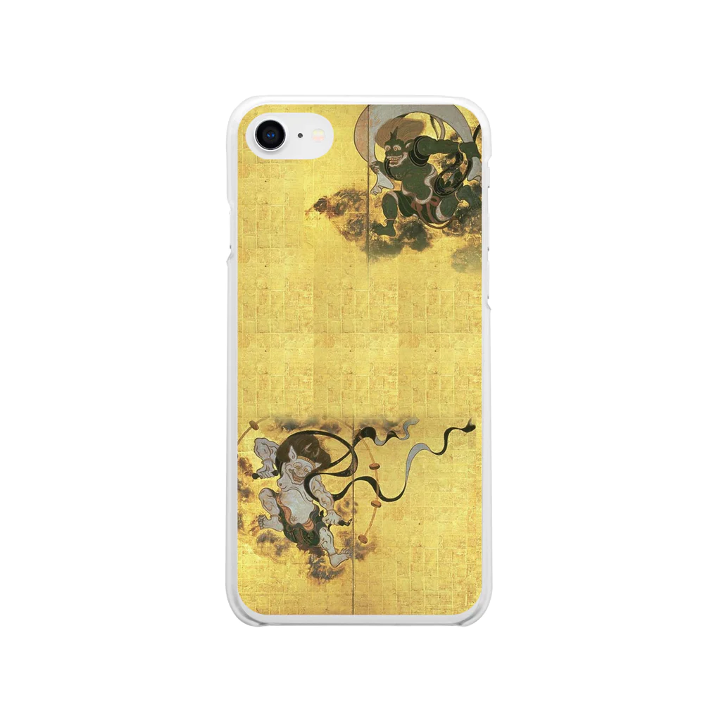 SONOTENI-ARTの023-001　俵屋宗達　『風神雷神図屏風』　クリア　スマホケース　iPhone SE(2,3)/8/7/6s/6専用デザイン　CC1 Soft Clear Smartphone Case