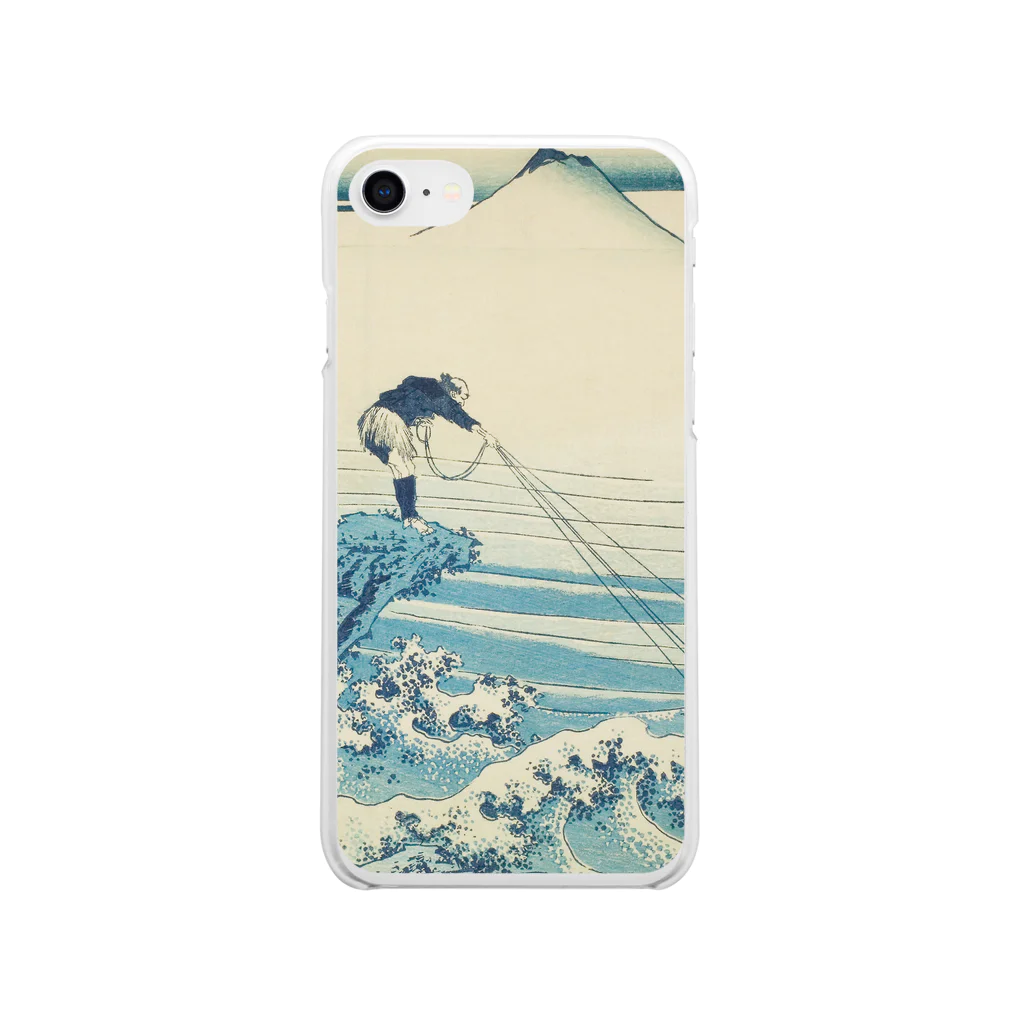 SONOTENI-ARTの003-008　葛飾北斎　『富嶽三十六景　甲州石班沢』　クリア　スマホケース　iPhone SE(2,3)/8/7/6s/6専用デザイン　CC1 Soft Clear Smartphone Case