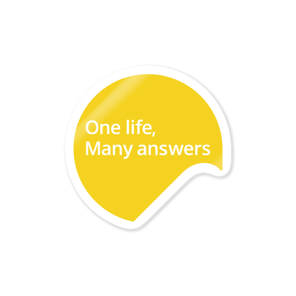 One life, Many answers｜札幌学院大学公式のOne life, Many answers Sticker
