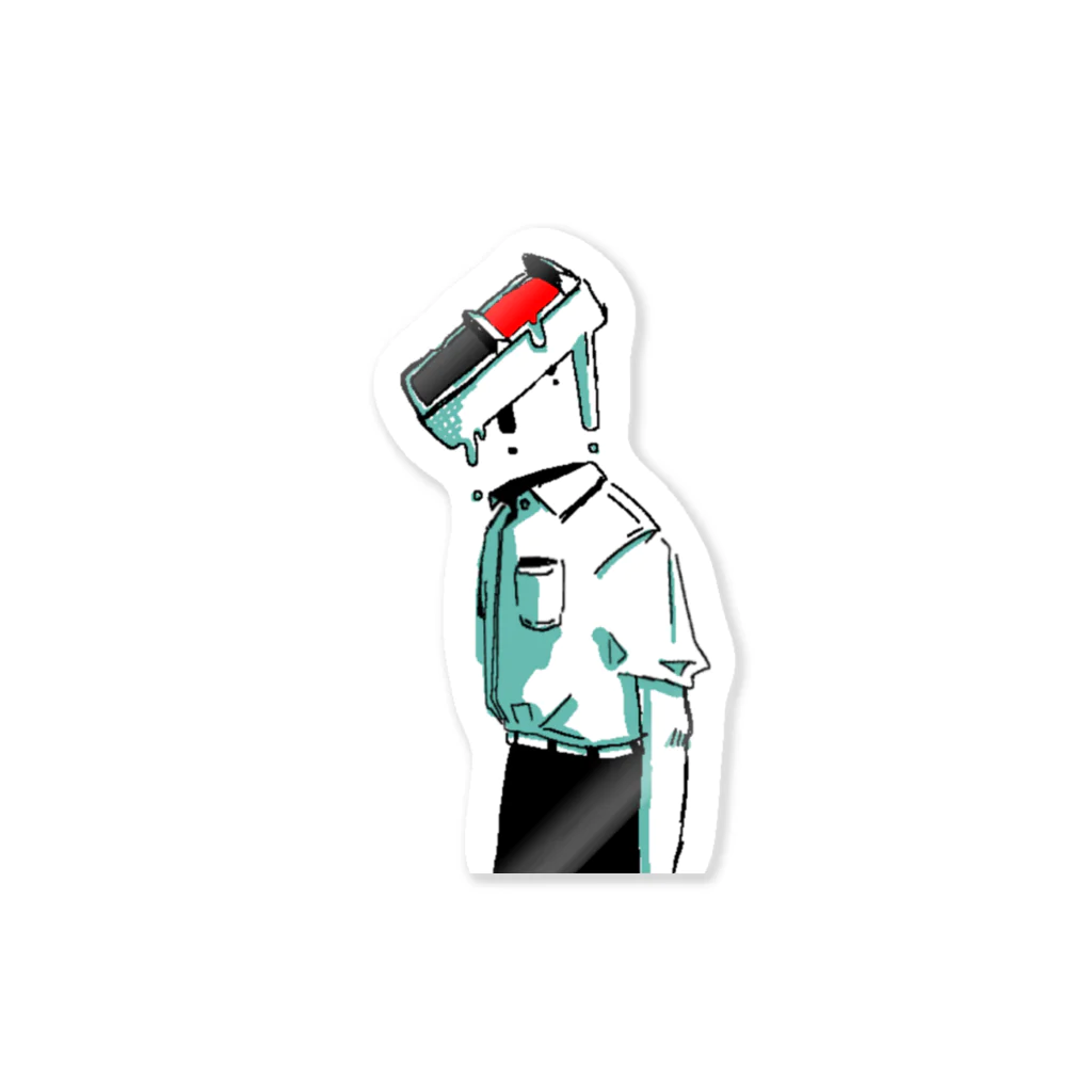 おがこはの溶ける信号機 Sticker