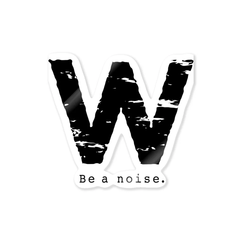 noisie_jpの【W】イニシャル × Be a noise. Sticker