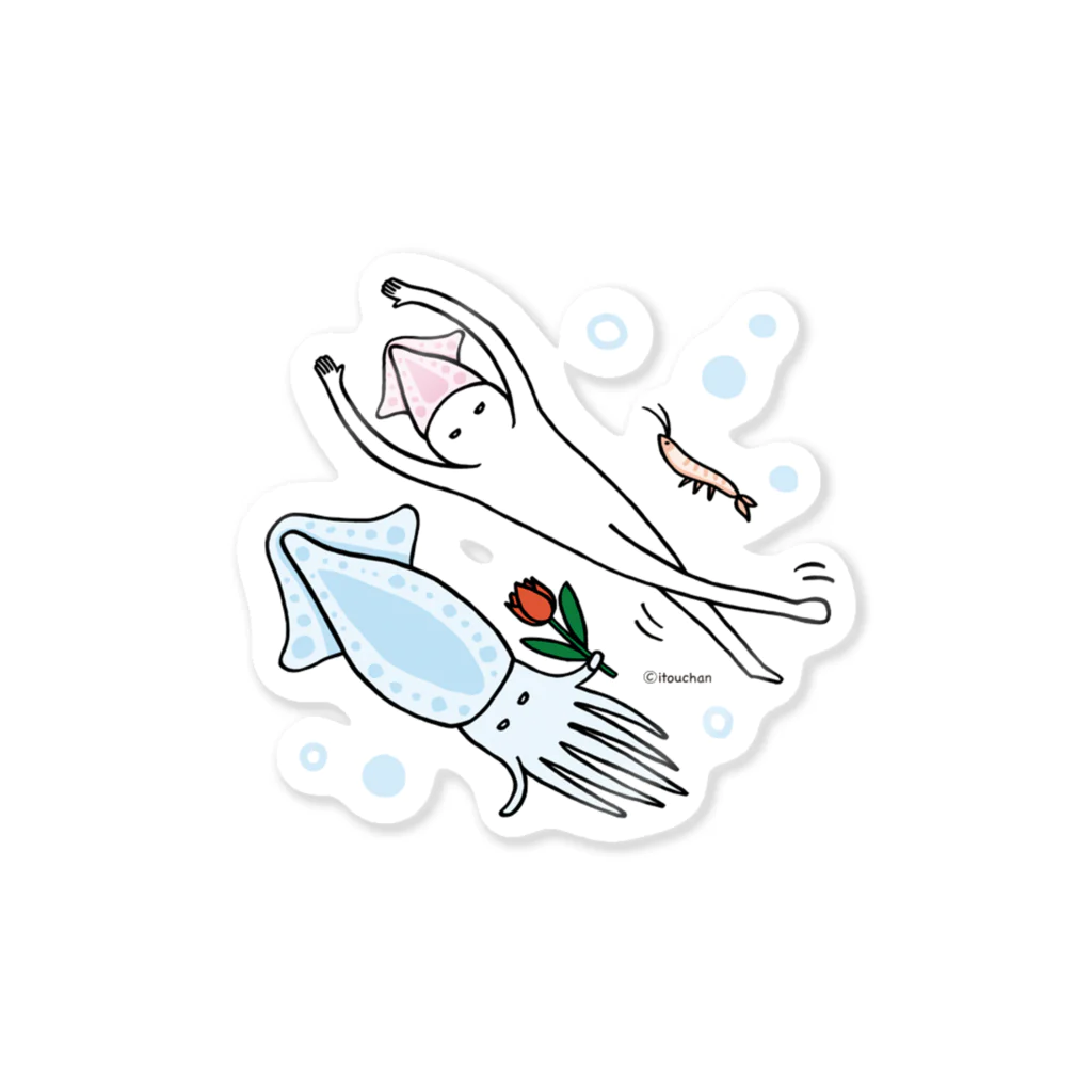 いとうちゃんご当地（富山） / いとうちゃん不思議ゾーン（厭うちゃん） ( itouchan )のステッカー通販 ∞ SUZURI（スズリ）