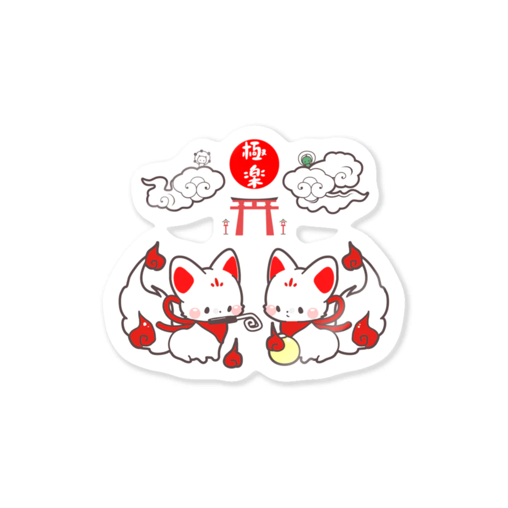 極楽おきつねさま（稲荷狐） / ILOHACO SHOP ( ilohaco )の