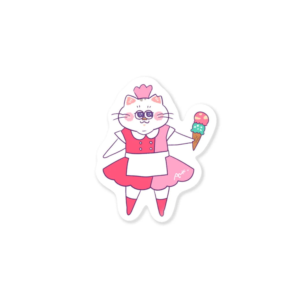 アンクガハク雑貨店のアイスクリーム屋さん Sticker