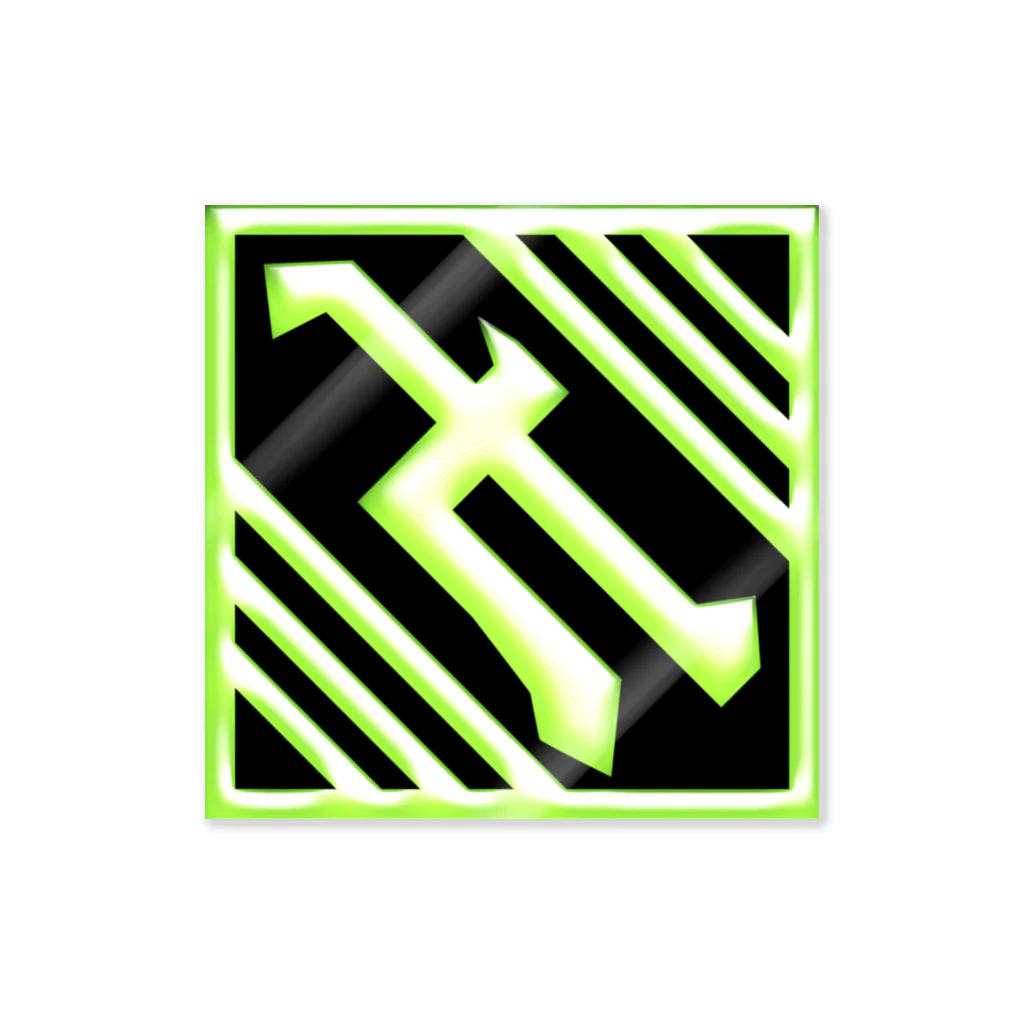 南屋本店～みなみの宝箱～の”三七三”印のステッカー（黒） Sticker