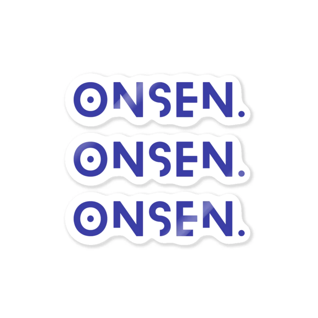 瀬高きりん♨温泉グッズのONSEN Sticker