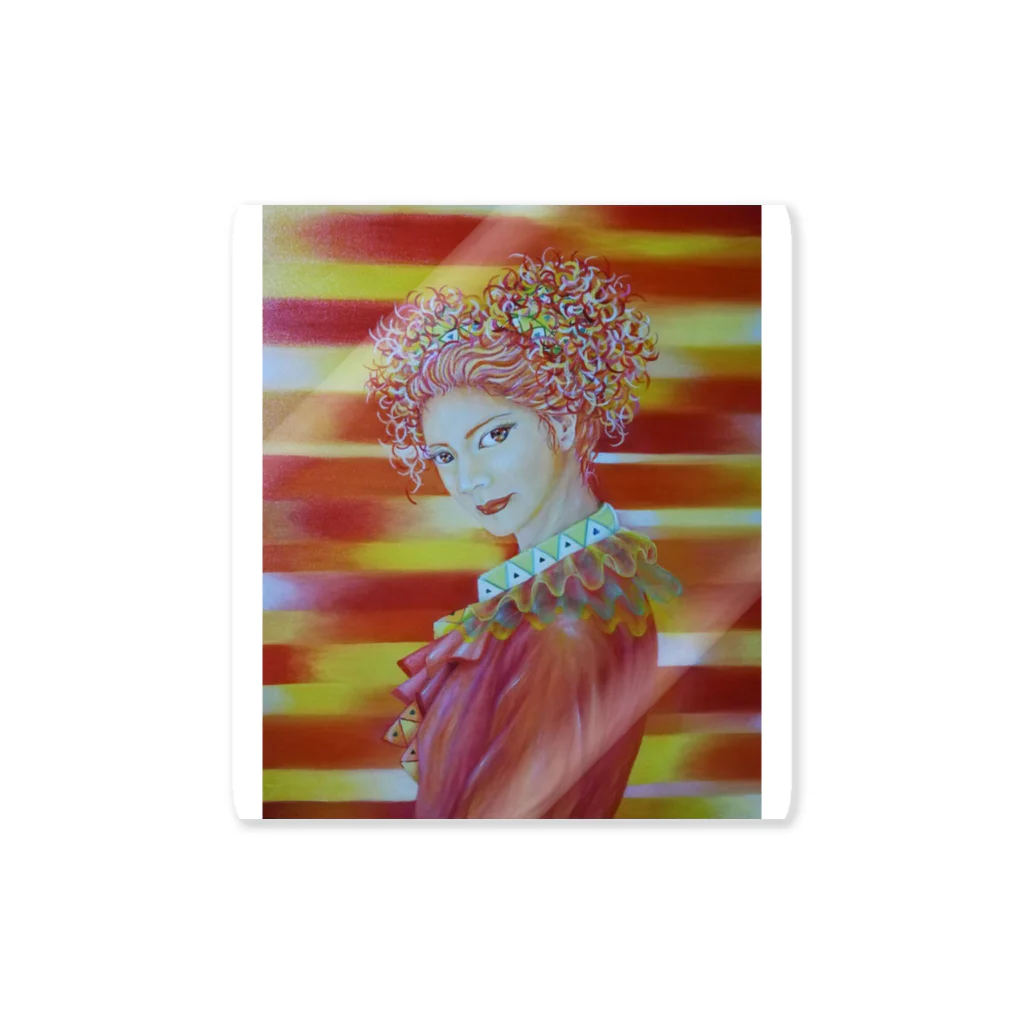 Happy Circusのハッピークラウン4・woman Sticker
