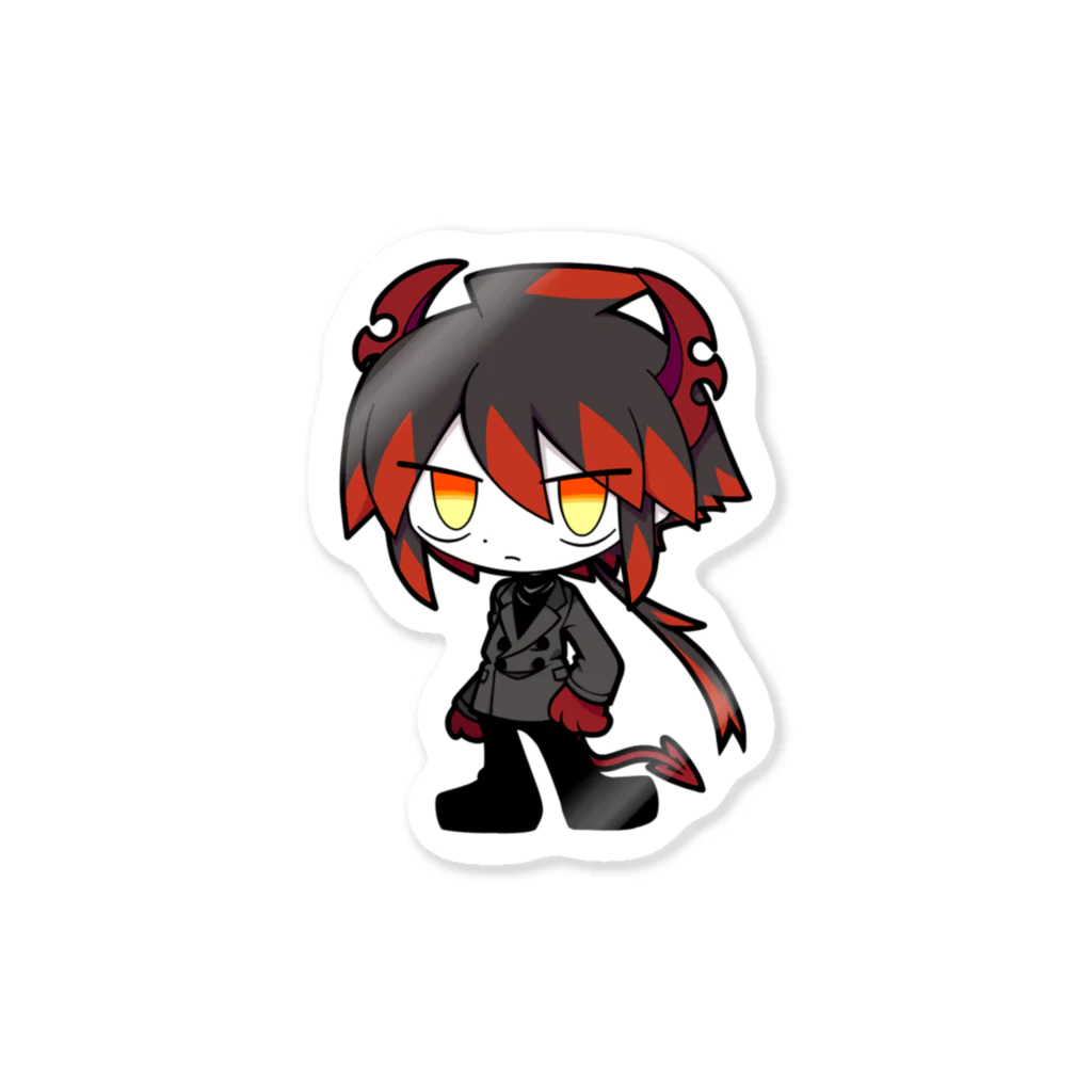 イギリス カードステッカー AMOカフェ 雪遊び デフォルメ フロンティア