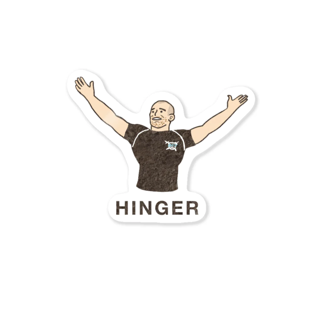 柔術イラストレーションのHINGER Sticker