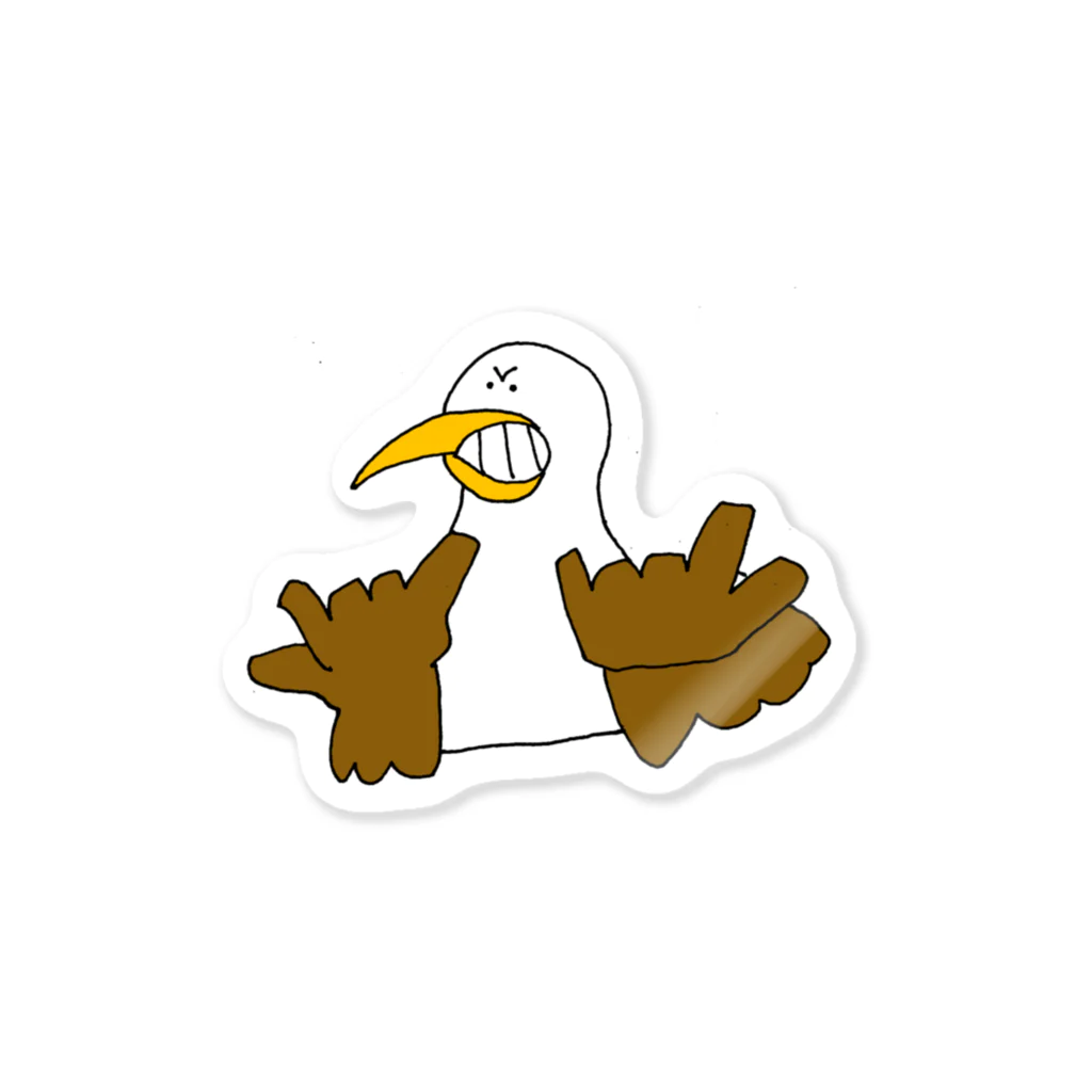 たいやきのファンキーな鳥 Sticker