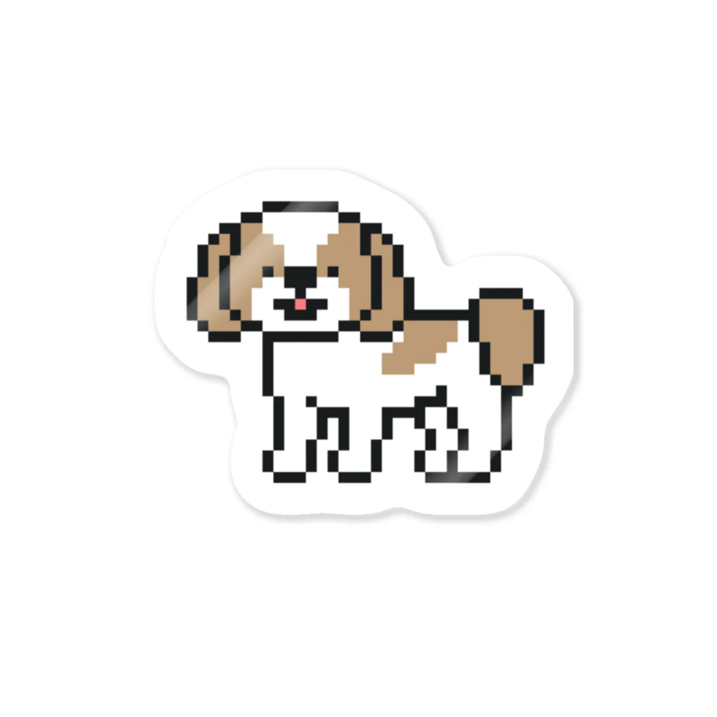 ドット絵 シーズー / yuNN3 ( yun333 )のステッカー通販 ∞ SUZURI