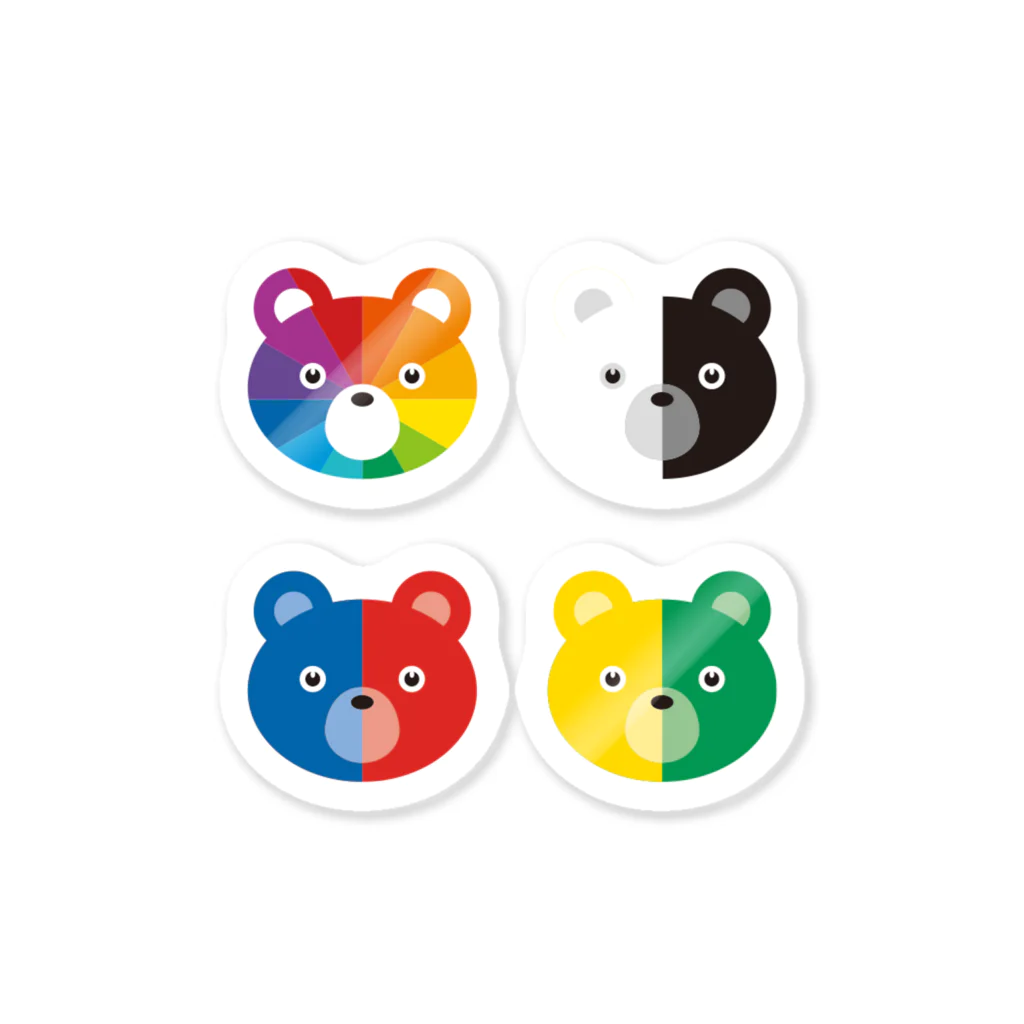 いろくまさん Sticker by NAKAGAMI DESIGN ( NAKAGAMI-DESIGN