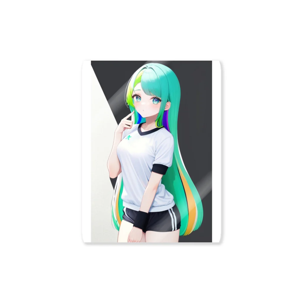 kyon1aiartの㎇ちゃん　体操服　A Sticker