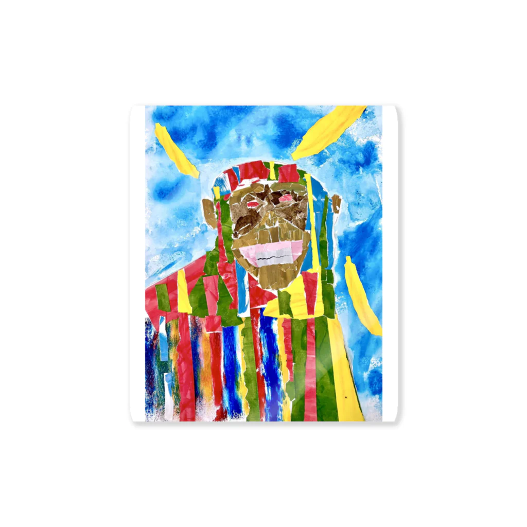 TAKE's artの笑うチンパンジー Sticker