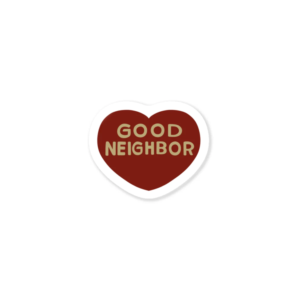ステッカー屋さんのHeart good neighbor Sticker
