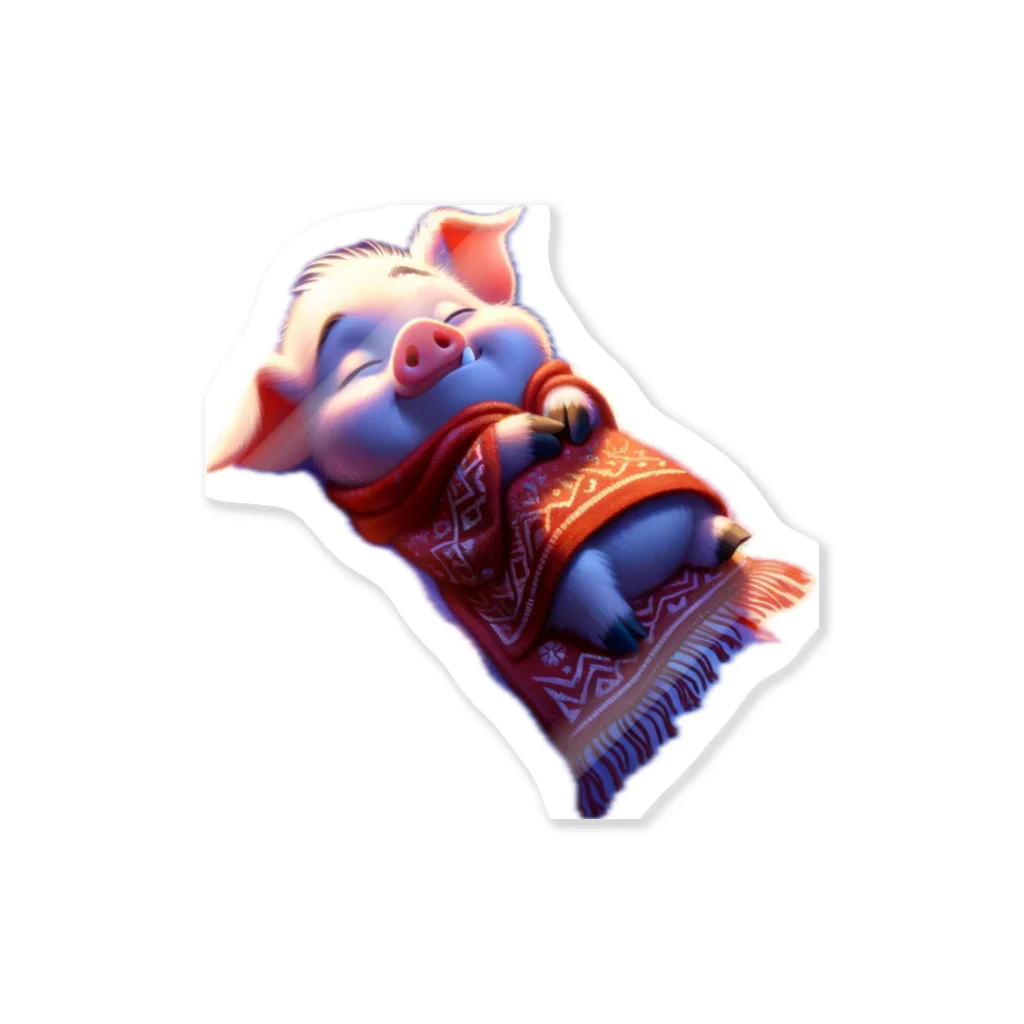 Chibi World（ちびワールド）の猪のウリ坊くん Sticker