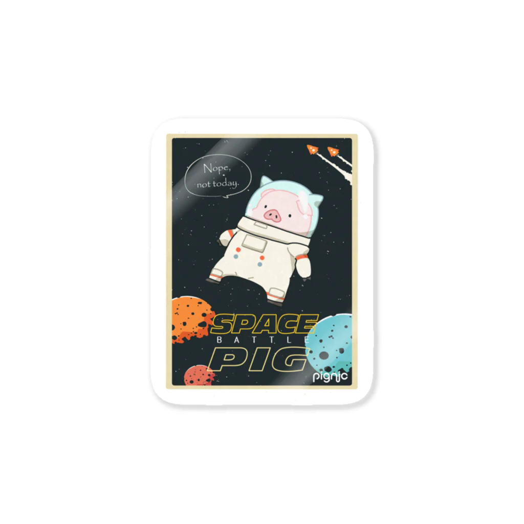 ぴぐにっきのスペース・バトル・ピッグ Sticker