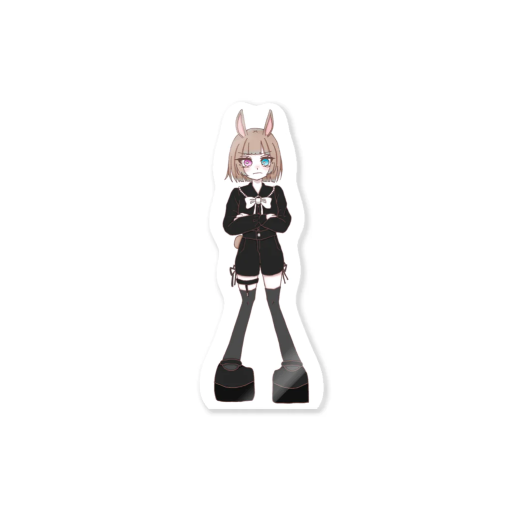 地雷子ﾁｬﾝの双子うさぎちゃん(地雷系) Sticker