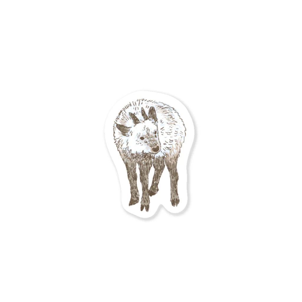 ちなきのこのカモシカ Sticker