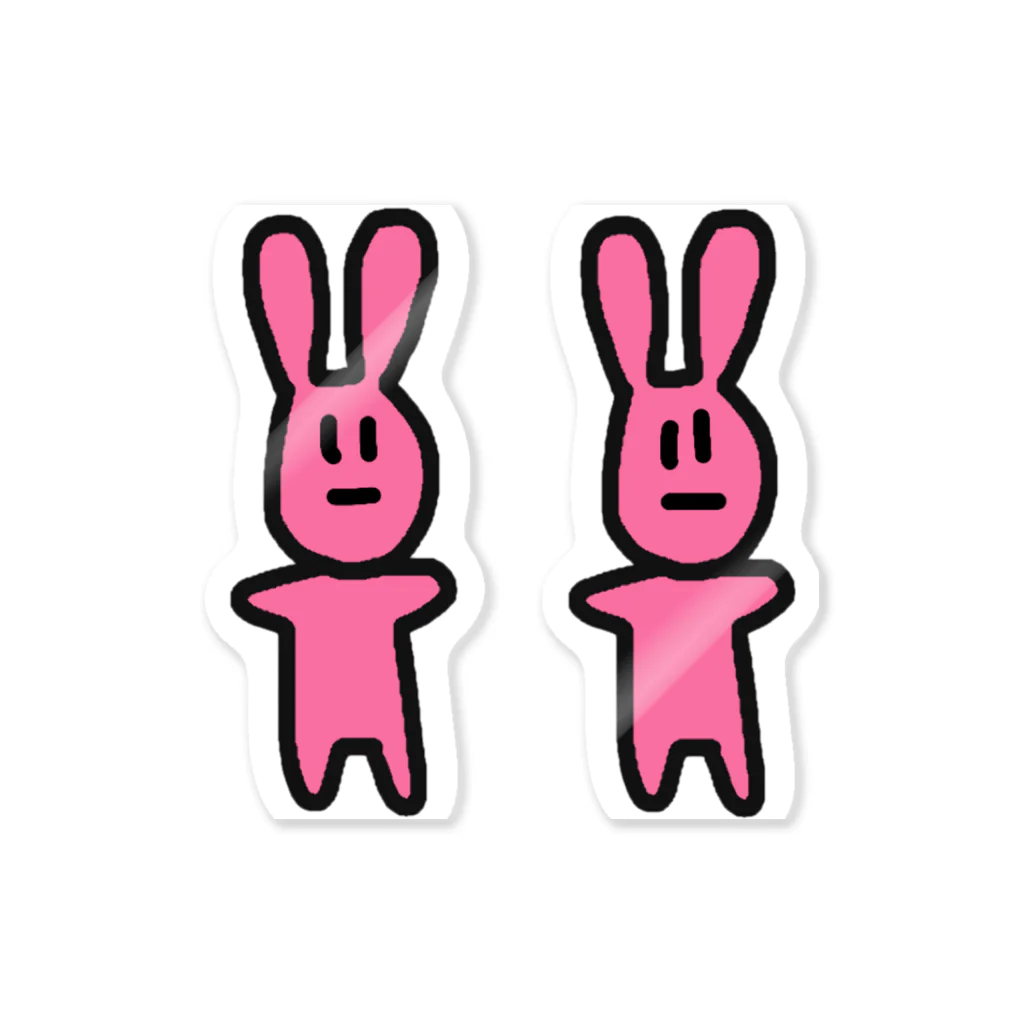 2匹のうさぎ / 田中陽奈子 ( hina1d0403 )のステッカー通販 ∞ SUZURI
