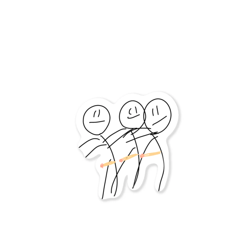 ３人平等ヒム子ーズ　ステッカー 非売品◇激レア◇3人平等ヒム子ーズBIGステッカー ビックリマン