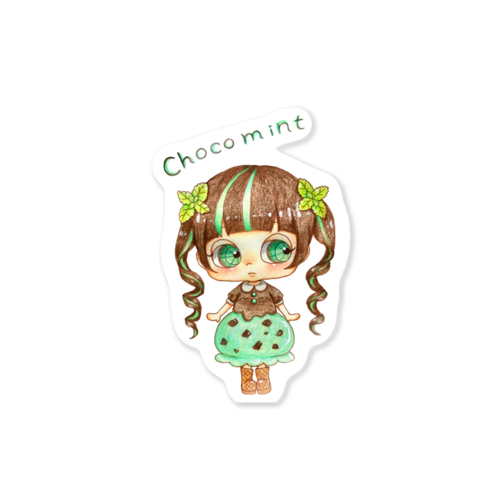 チョコミントちゃん / サン ( minaminesann )のステッカー通販