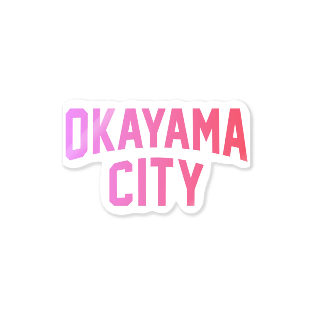 JIMOTOE Wear Local Japanの岡山市 OKAYAMA CITY Sticker